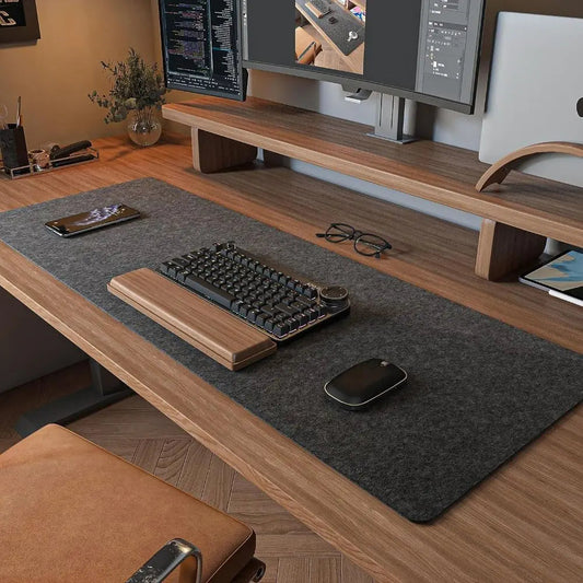 Elevate Your Workspace: Wool Felt Desk Mats